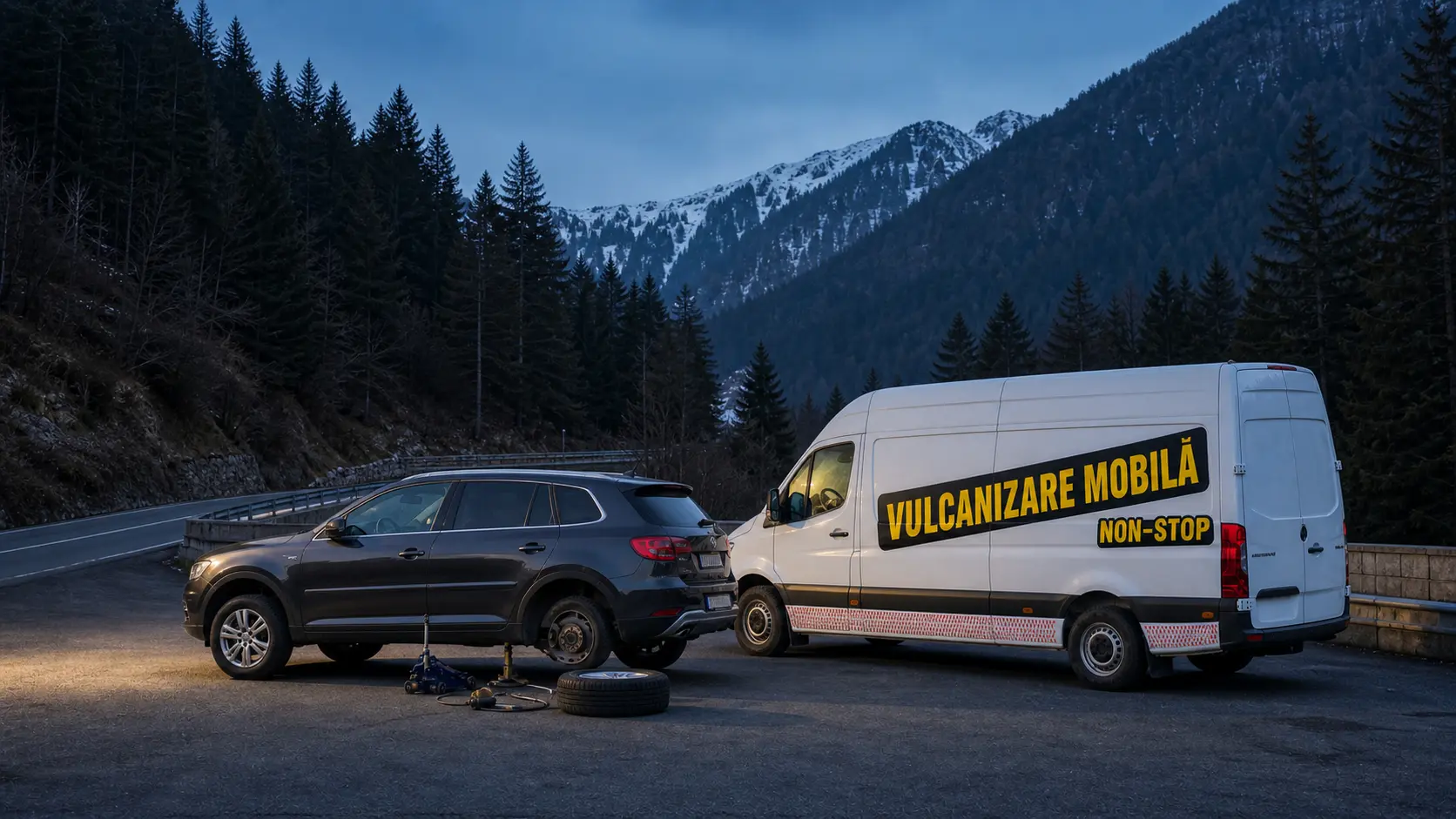Zone acoperite de vulcanizarea mobilă